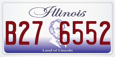 IL license plate B276552