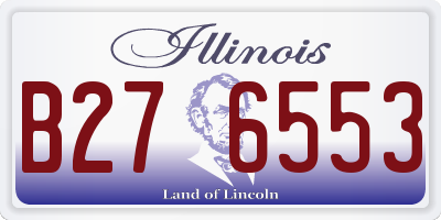 IL license plate B276553