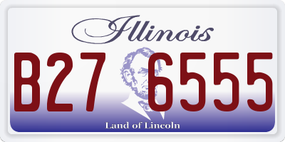 IL license plate B276555