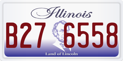 IL license plate B276558