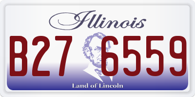 IL license plate B276559