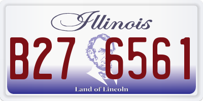 IL license plate B276561