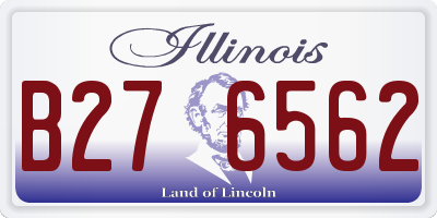 IL license plate B276562