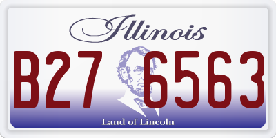 IL license plate B276563