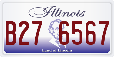 IL license plate B276567