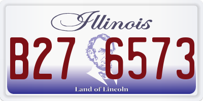 IL license plate B276573