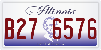 IL license plate B276576