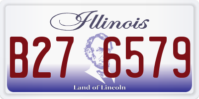 IL license plate B276579