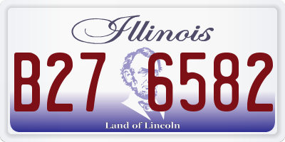 IL license plate B276582