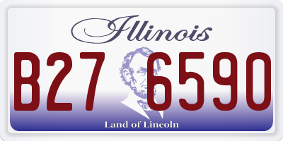 IL license plate B276590