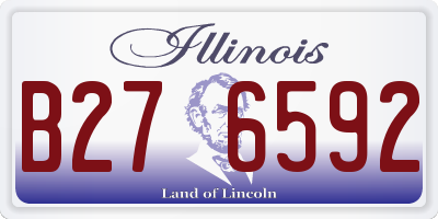 IL license plate B276592