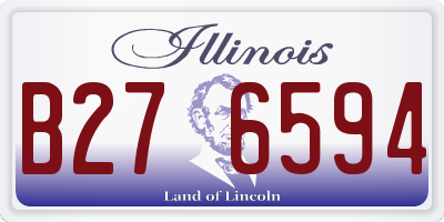 IL license plate B276594