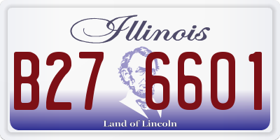 IL license plate B276601