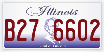 IL license plate B276602