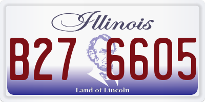 IL license plate B276605