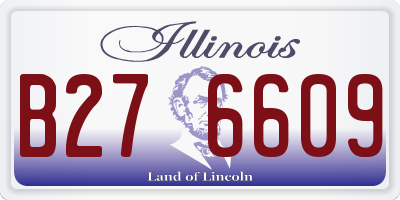 IL license plate B276609