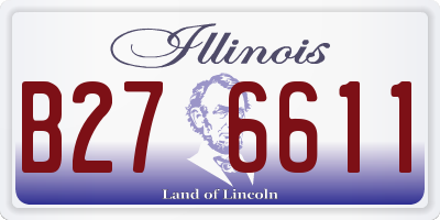 IL license plate B276611