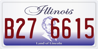 IL license plate B276615