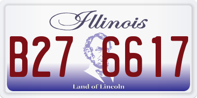 IL license plate B276617