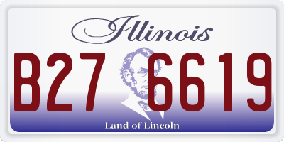 IL license plate B276619