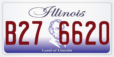 IL license plate B276620