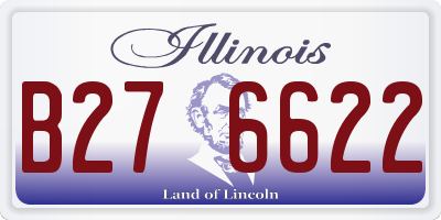 IL license plate B276622