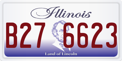 IL license plate B276623