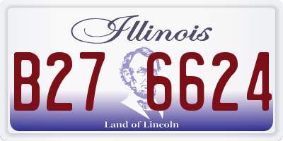 IL license plate B276624