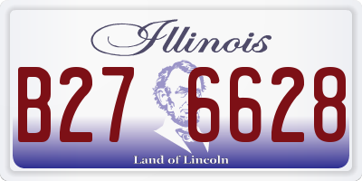 IL license plate B276628