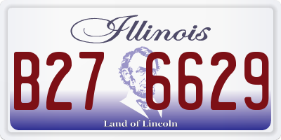 IL license plate B276629