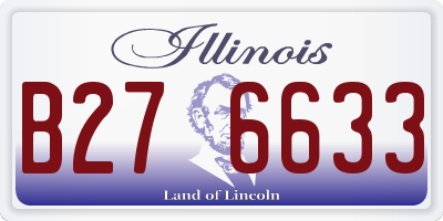 IL license plate B276633