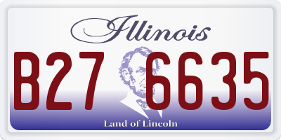 IL license plate B276635