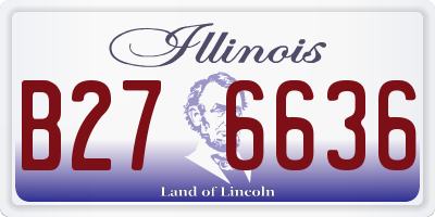 IL license plate B276636