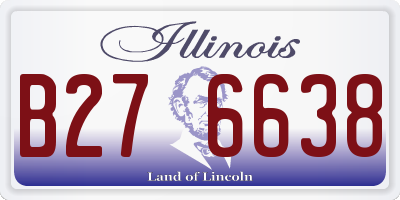 IL license plate B276638