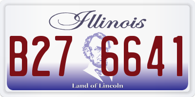 IL license plate B276641