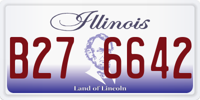 IL license plate B276642