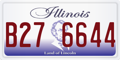 IL license plate B276644