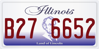IL license plate B276652