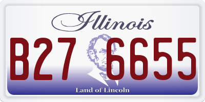 IL license plate B276655