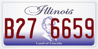 IL license plate B276659