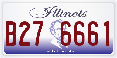 IL license plate B276661