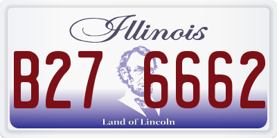 IL license plate B276662