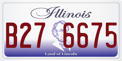 IL license plate B276675