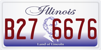 IL license plate B276676
