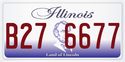 IL license plate B276677