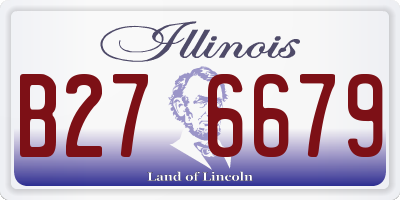 IL license plate B276679
