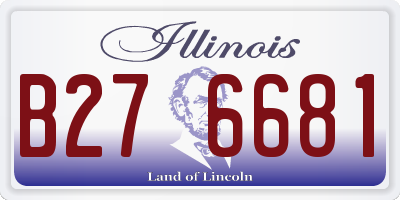 IL license plate B276681