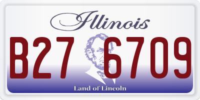 IL license plate B276709