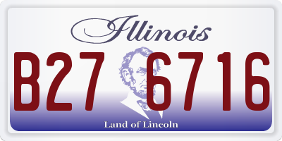IL license plate B276716
