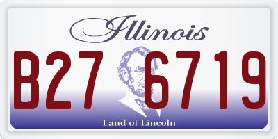 IL license plate B276719